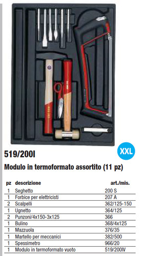Modulo termoformato - in,
